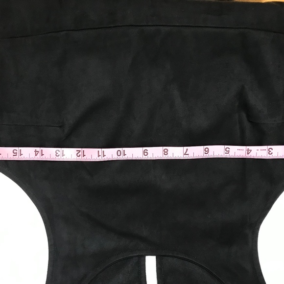 SOLD - Dex - Faux Suede Fringe Bottom Dress - Picture 8 of 10